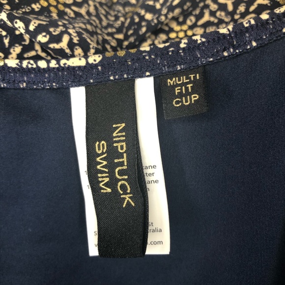 Nip Tuck Swim Nautical Foil Adjustable Strap One Piece - Picture 5 of 14